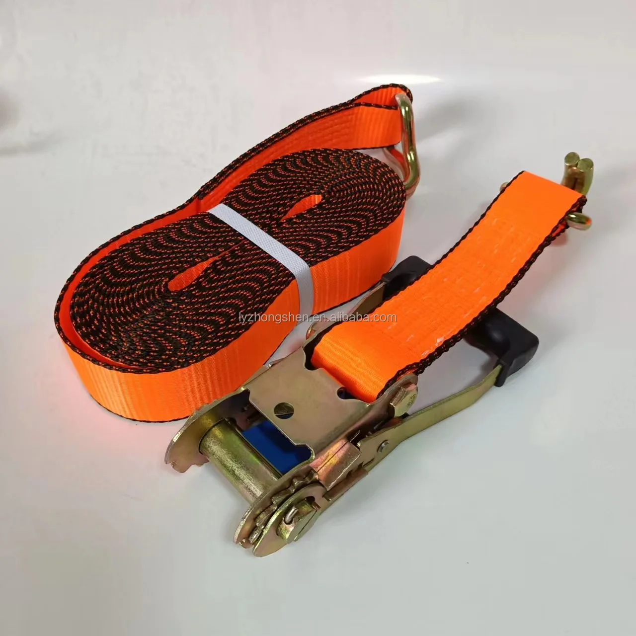 High quality 50 mm 5 ton  Ratchet Lashing Strap lashing belt tow strap racing Cargo lashing bar lashing tool set