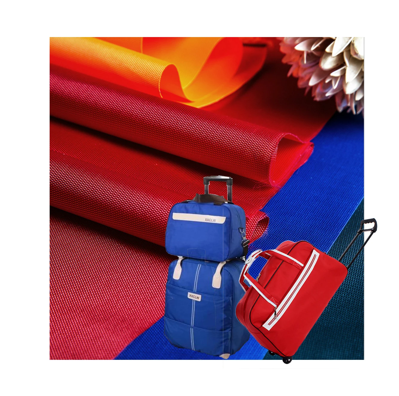 pu pvc coated 210d 900d 1200 1680d 600d oxford fabric polyester recycled oxford taffeta coating waterproof fabric print for tent