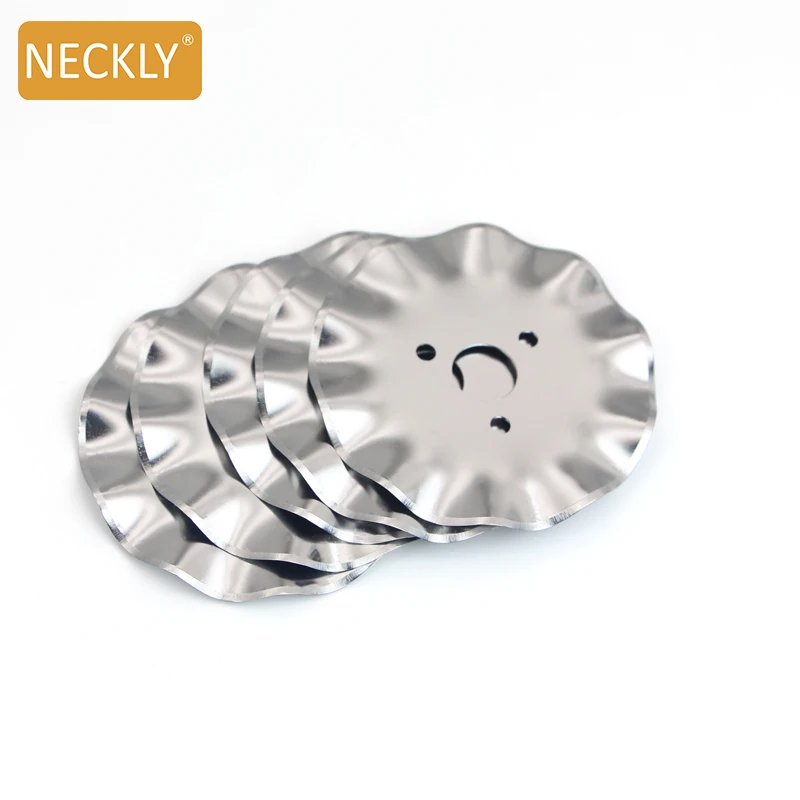 Rotary Cutter Blades Rollerring 45mm Wave Rotary Fabric Cutter Blade Fit For Olfa Alfa Rotary Cutter Blades