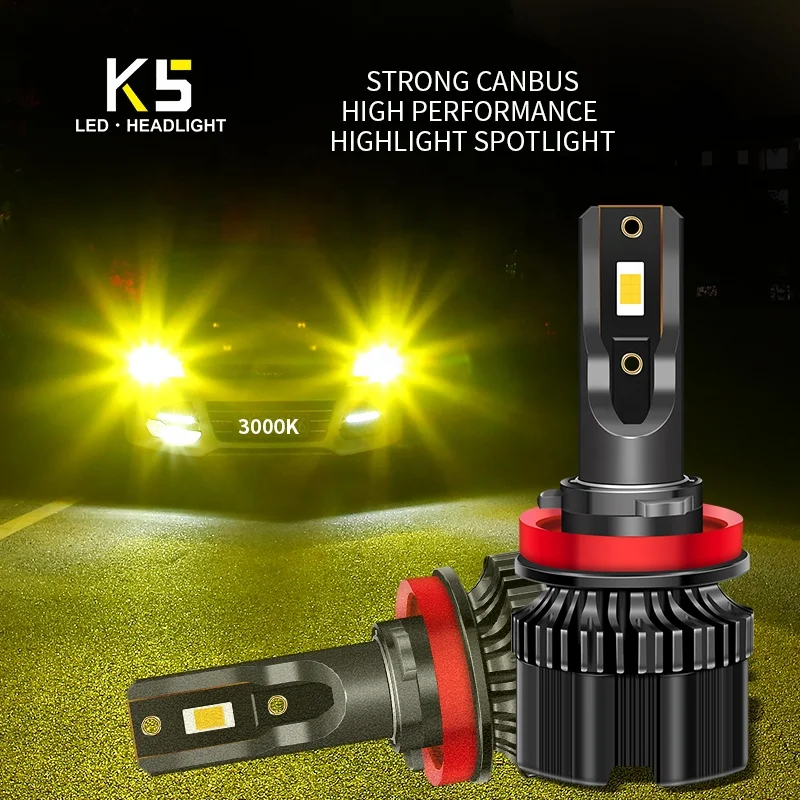 Luces led auto 36W 8600LM H1 H4 H1 H7 H8 H9 H11 9005 9006 HB3 Car Led Headlight Light Automotive