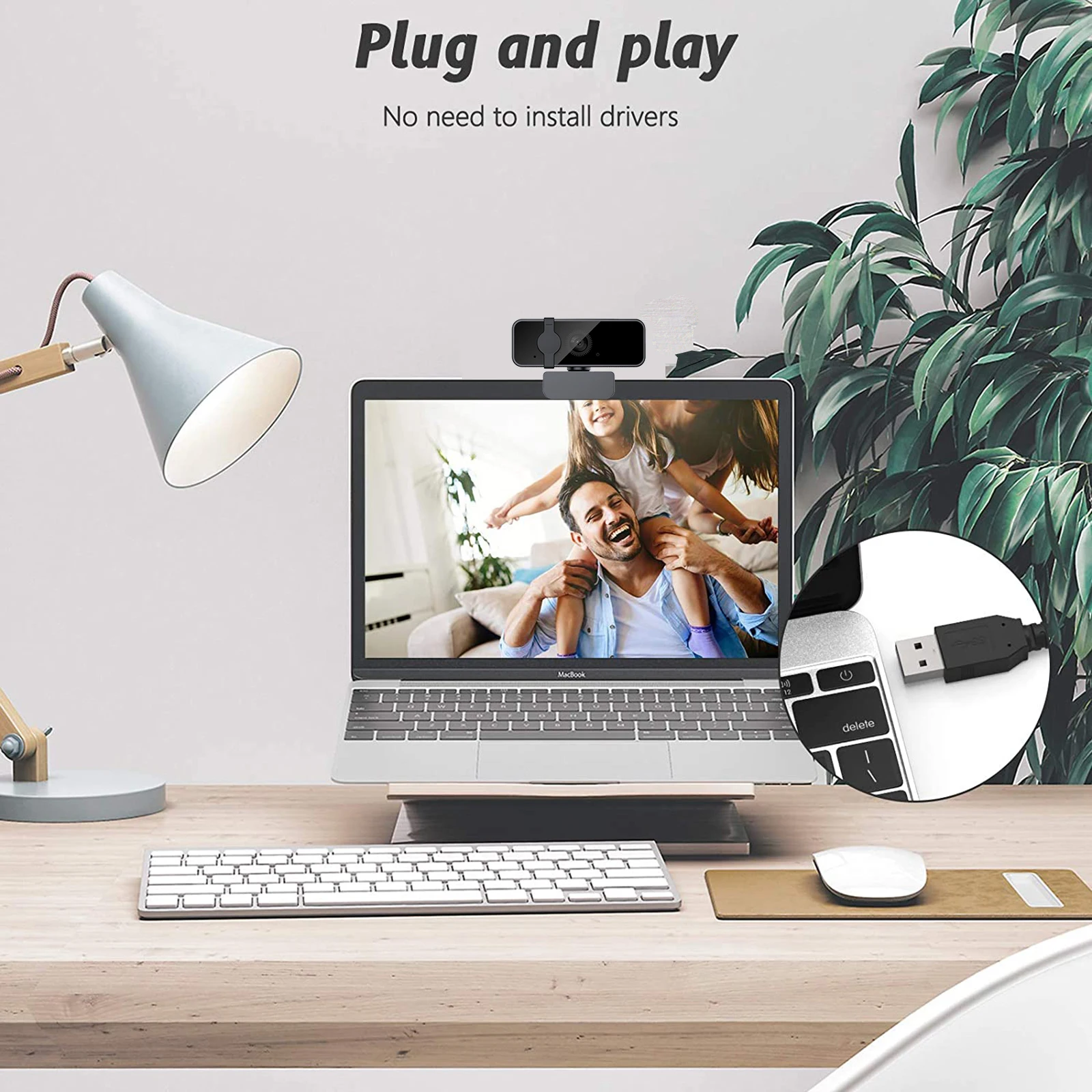 Hot Sale 2K UHD Auto Focus Webcam Computer USB 2K 60FPS 1080P Web Cam 2K PC Webcam for PC Computer with Privacy Cover