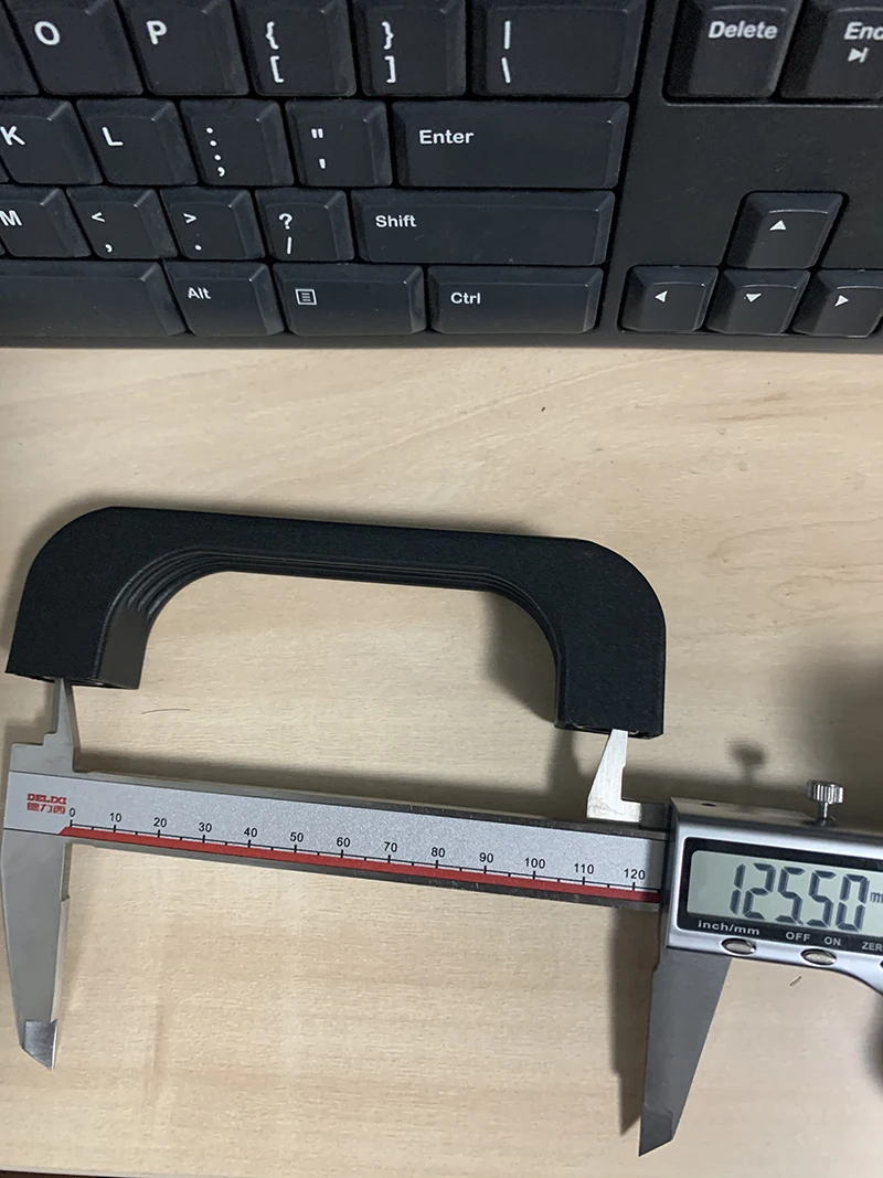 Plastic ABS black multi-color U-shaped  mechanical Industrial cabinet protaper fixed 117mm 155mm nylon pull handle