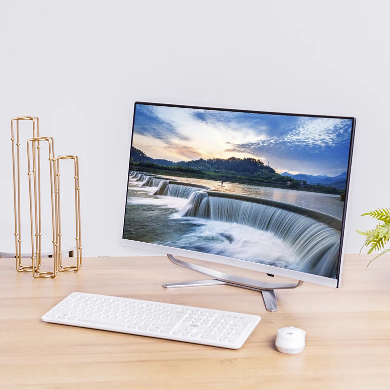 Новый дизайн 2020, мини-ПК, моноблок Core i7 с экраном 27 дюймов Full HD 2K, настольный игровой ПК все в одном