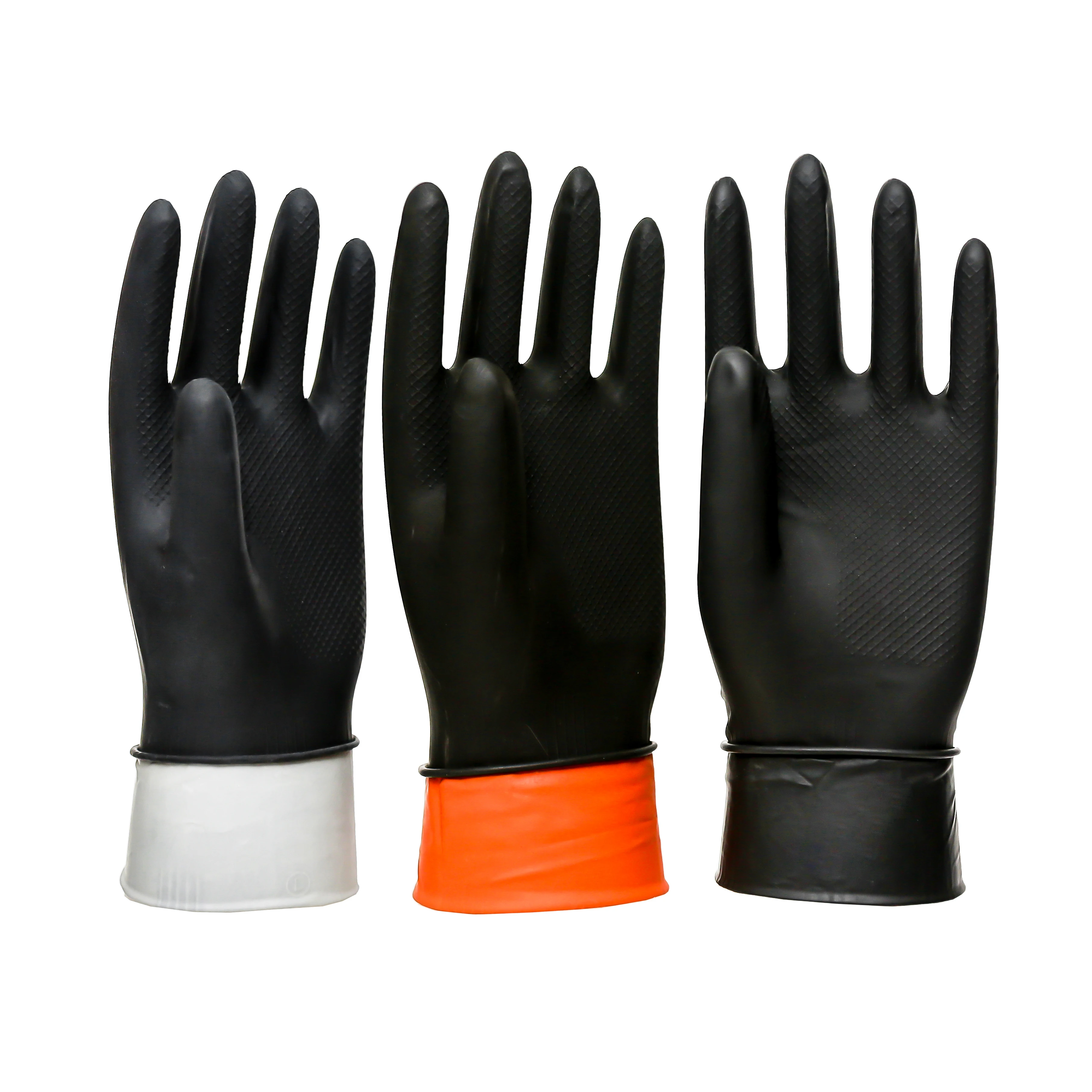 Sun Industrial Glove Liquid Resistance Heavy Duty Safety Latex Industrial Gloves For Construction