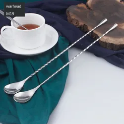 factory stainless steel Twist Stirring stick coffee cocktail bar tool  mixing stirrer spoon Bartender spoon