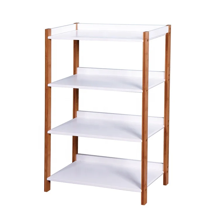 
Freestanding Bamboo Bathroom Shelf 5-Tier Storage Rack Shelving Unit for Towel 