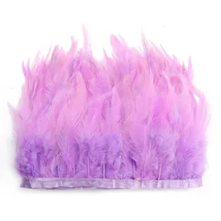 Just A Trim Clothes Accessories Wholesale Colorful Feather Ribbon Fringe Tassel Turkey Feather Lace Trim