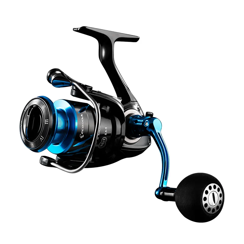 ECOODA HAS III Spinning Fishing Reel 2000/3000/4000/5000 Saltwater Fishing Reel Big Drag Power Spinning Wheel