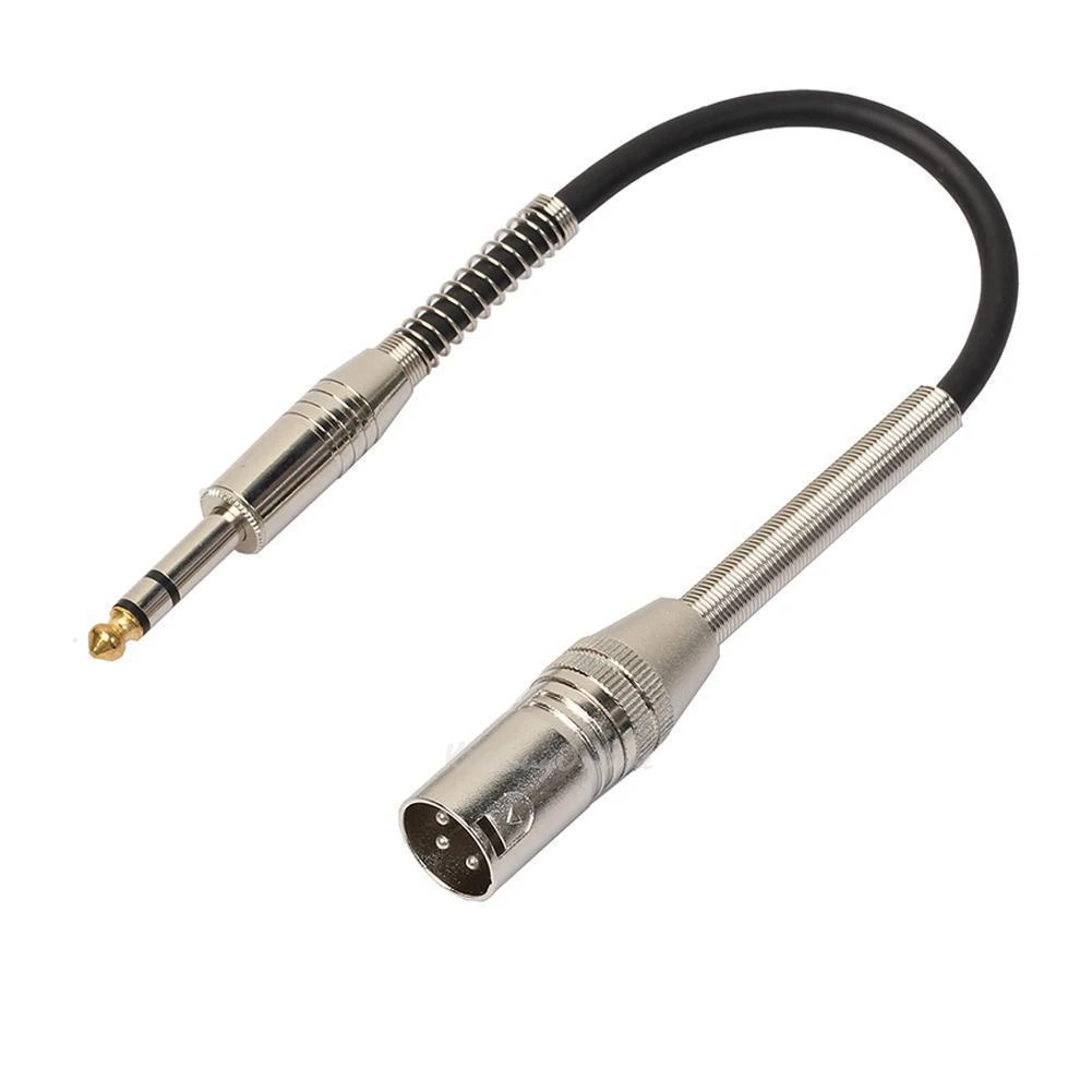 Factory 0.3m zinc alloy head stereo 6.35 revolution XLR public audio line