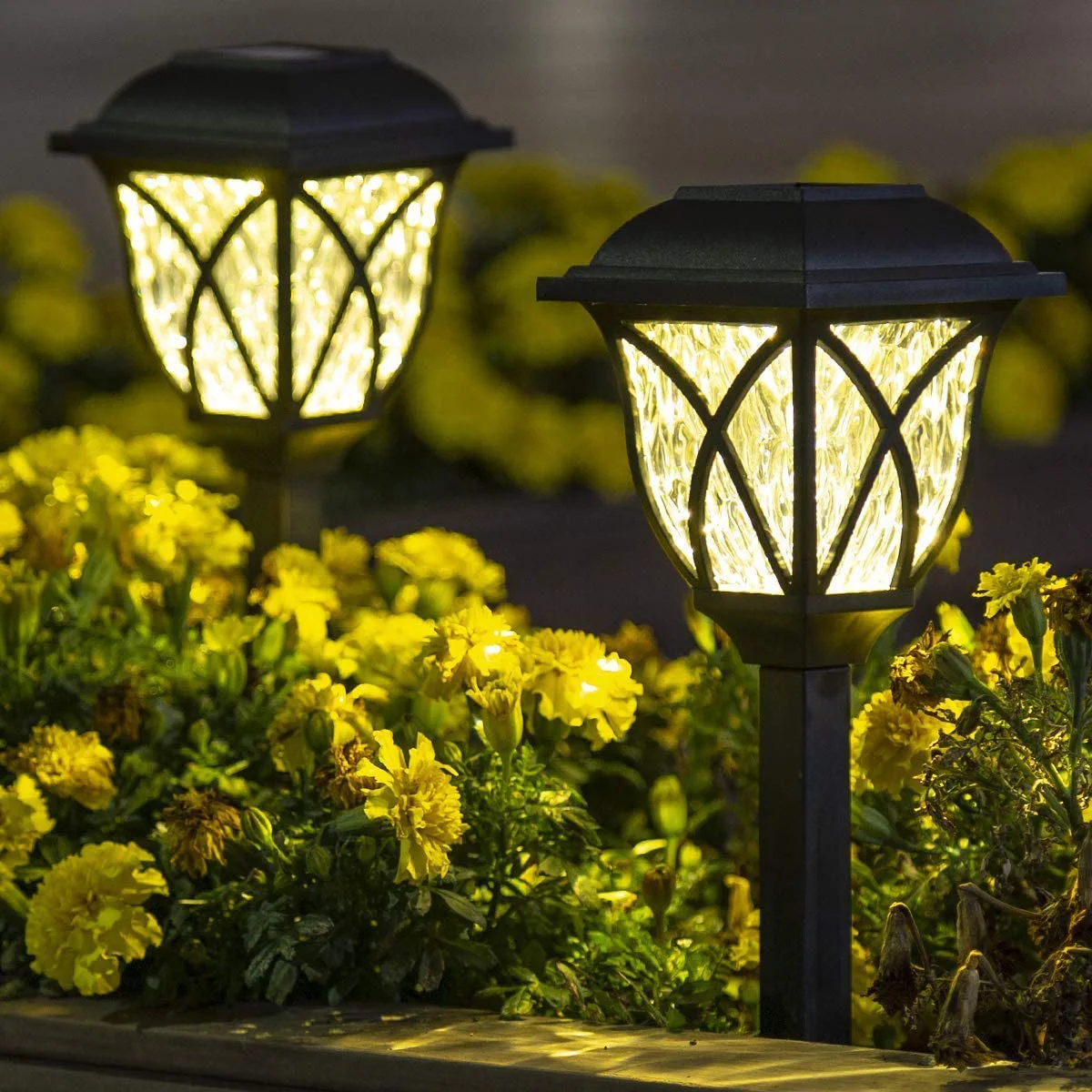 6 Pack LED Solar Landscape Lights Waterproof Solar Powered Pathway Lights