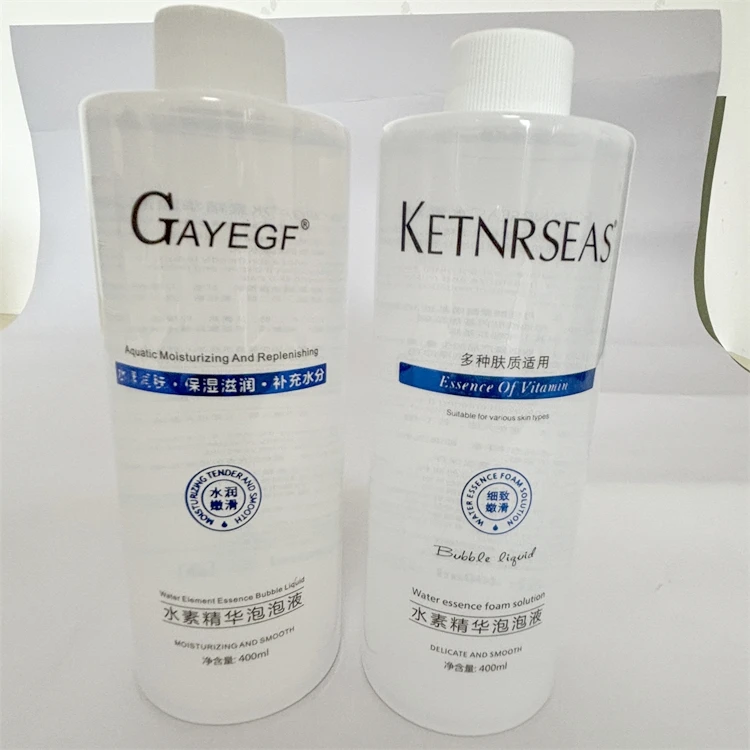 Hydro Dermabrasion Facial hydrogen mousse bubble 400ml Water Deep Cleansing Solution Liquid for Oxygen Machine