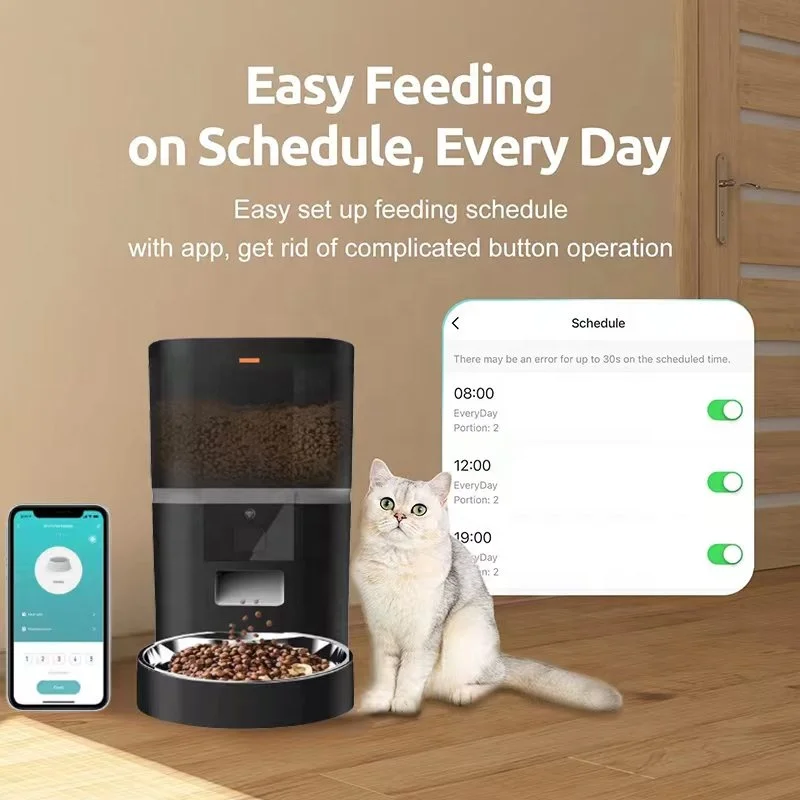 Phone App Control Tuya Smart Wifi Advanced Cat Dog Food Dispenser Automatic Pet Feeder For dog cat