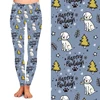 Factory wholesale small MOQ mix design peach skin buttery soft women dog printed leggings