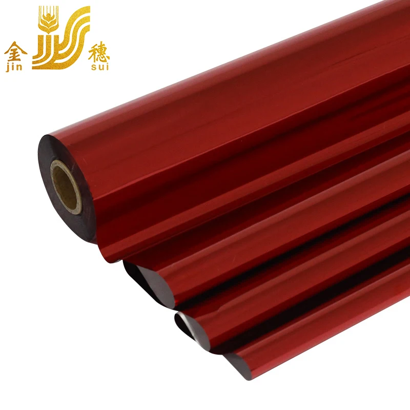 JINSUI hot sale stamping foil not fade for fabric or garment 0.64m x 120m