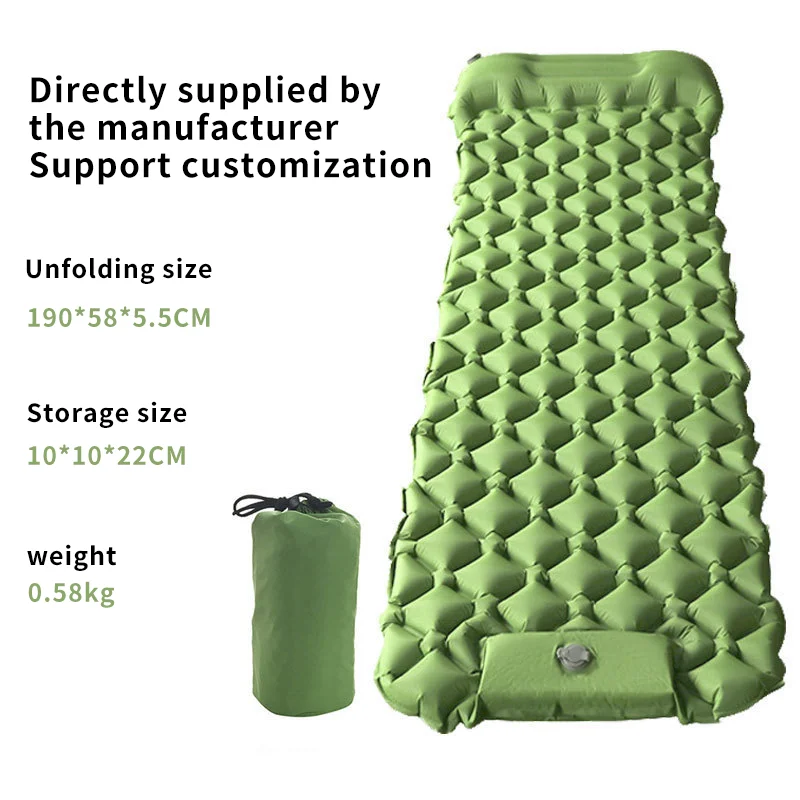 Ultralight Inflatable Sleeping Pad Self Inflating Folding Floor  Lightweight Compact Air Mattress Best Sleeping Mat