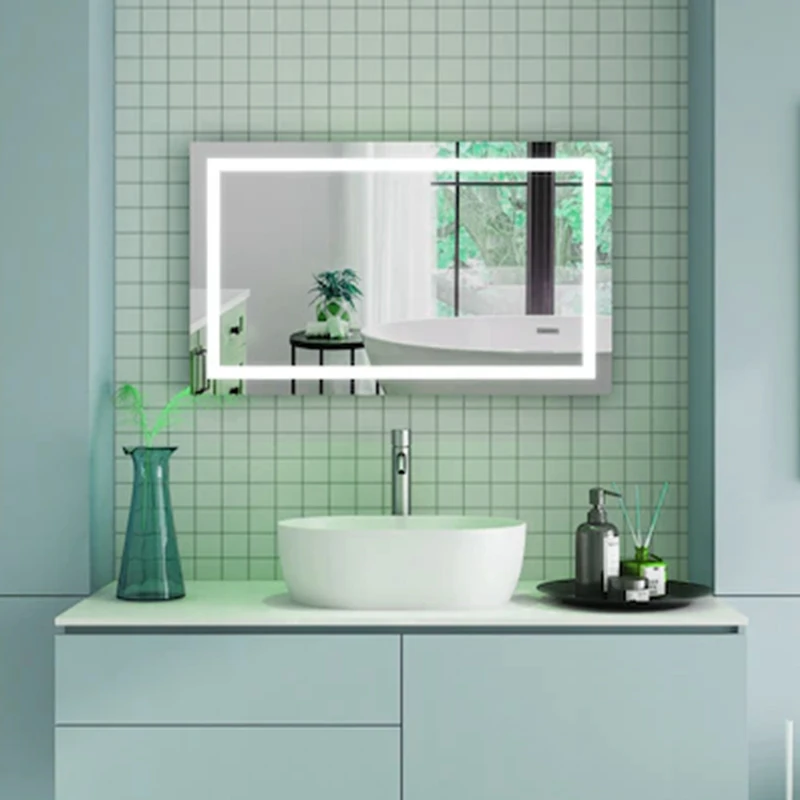 Factory customized full UL cUL CE hotel mirrors Touch sensor defogger dimmer CCT 3 lights 24*36/60*36 inch bathroom led mirror