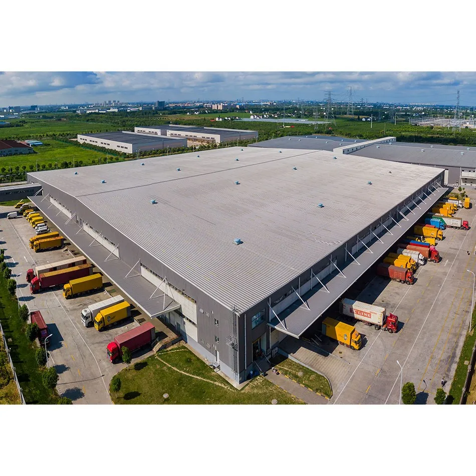 Multipurpose Steel Structure Prefab Building Prefabricated Industrial Shed Frame Logistics Warehouse Hall Factory With Design