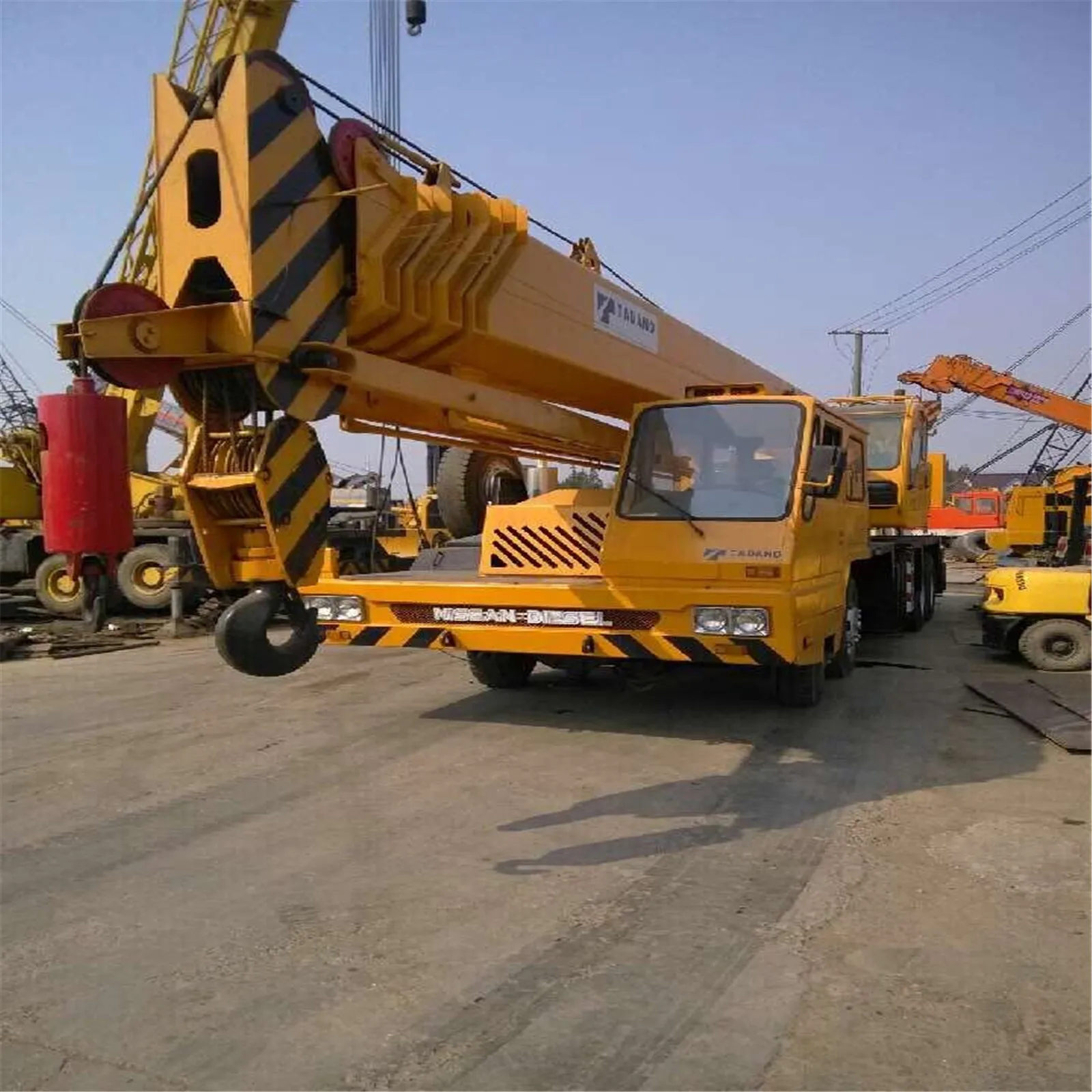 used high quality original Tadano TG-500E 50 tons Made in Japan with Nissan diesel motor used Truck mobile Crane