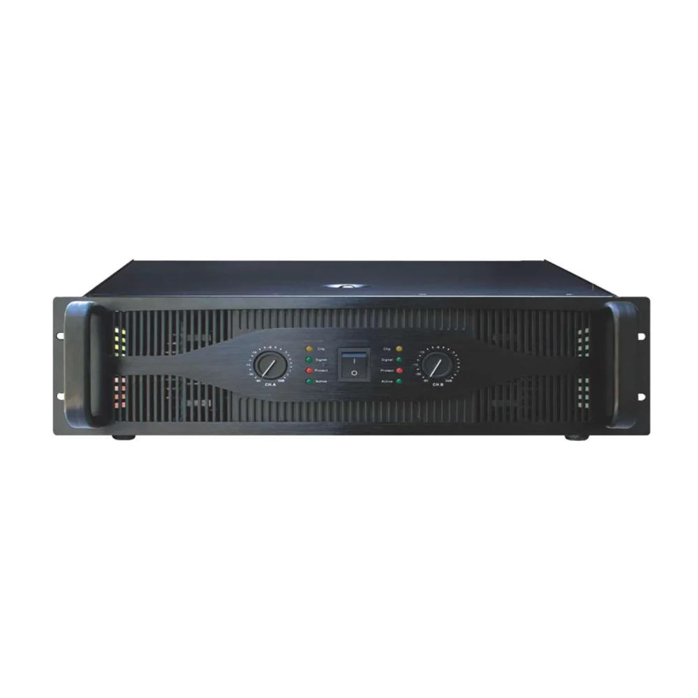 T 3u Class D High Power 1800 Watt 4 Ohms 2 Channels Digital Audio Amplifier Super Ring Transformer with a Power Star Soft