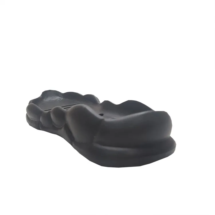 High elasticity material black platform non slip sneaker soles for kid