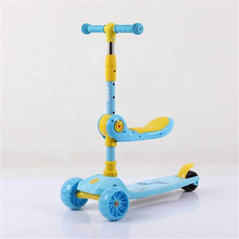 foldable Scooters Wholesale Kids Scooter Led Foldable Adjustable Height Kids Kick Scooter With 3 Flashing Wheels