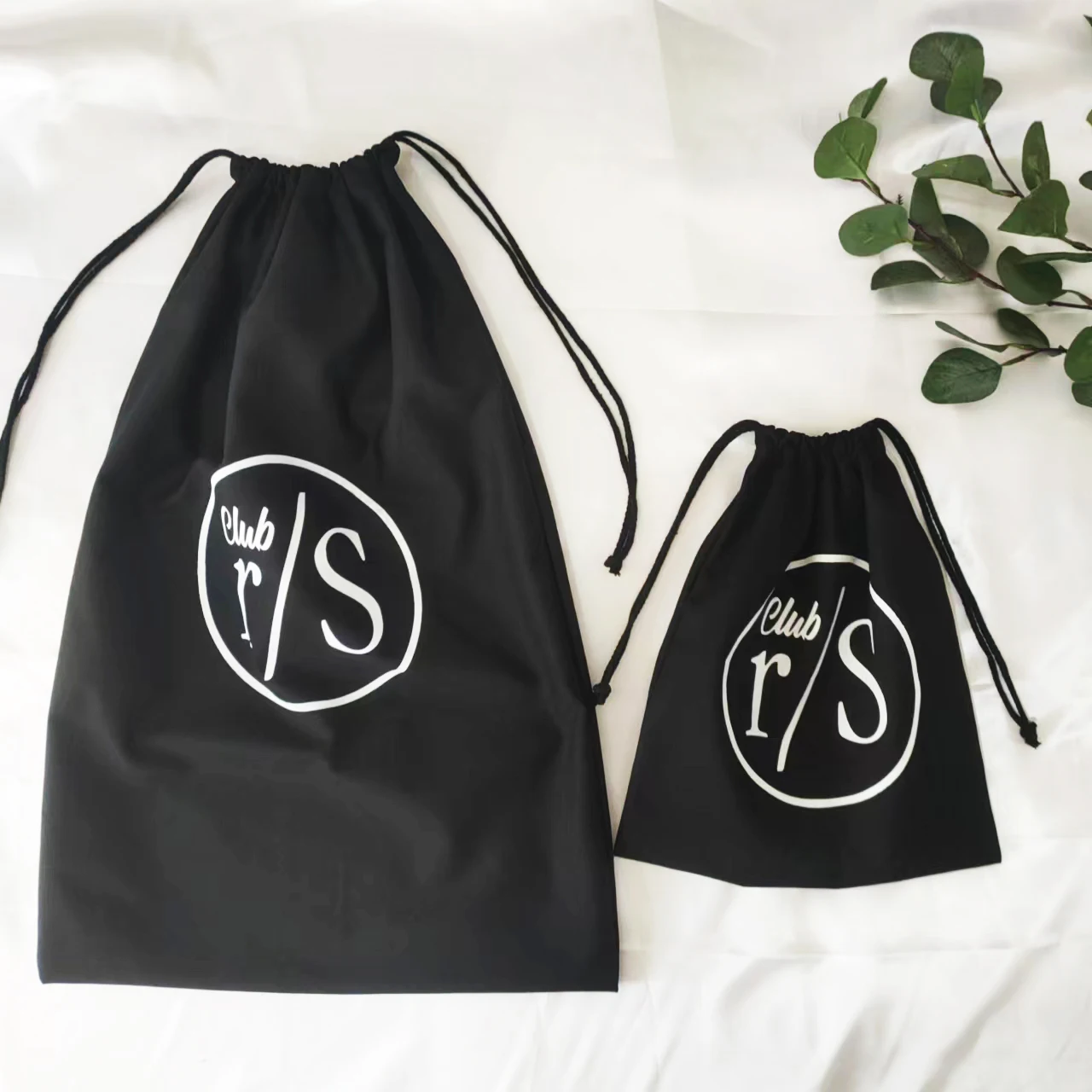 Custom Size Recycled Canvas Eco Friendly Cotton Shoes & Clothing Cotton Drawstring Bags Canvas Drawstring Dust Bag with Logo