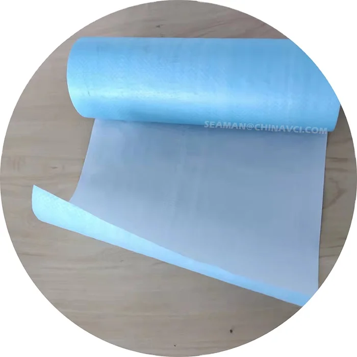 PE/PP Woven Fabrics, Polycoated or Woven Fabric Coated VCI packing paper for steel & metal anti corrosion protection