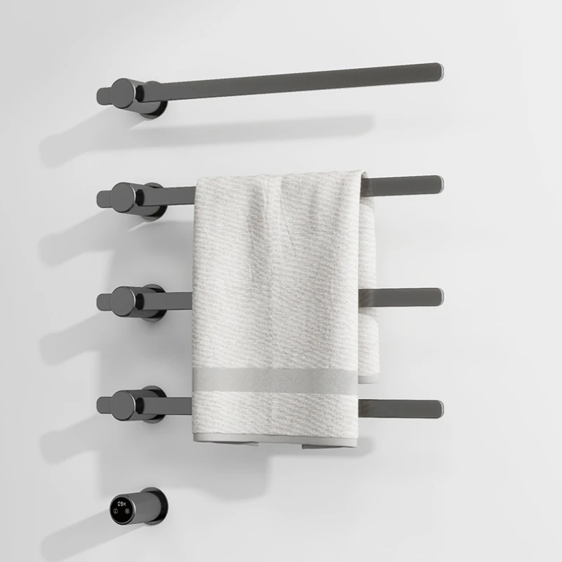 Modern Stainless Steel Smart Electric Heated Towel Rack Towel Bar Warmer for Bathroom