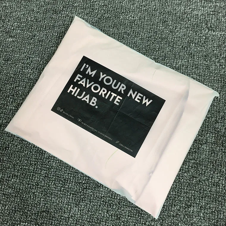 Custom Matte Frosted Packing Cornstarch Self Adhesive Seal Opp eva cpe Plastic Matte Pe Self-Adhesive Packaging Bags