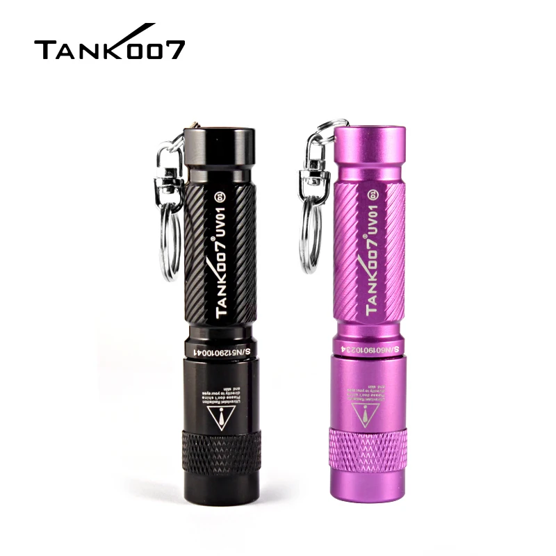 Tank007 custom logo Flashlight as Gift Mini torch Jewelry appraisal uv torch light LED Watch detect 365nm uv flashlight Keychain