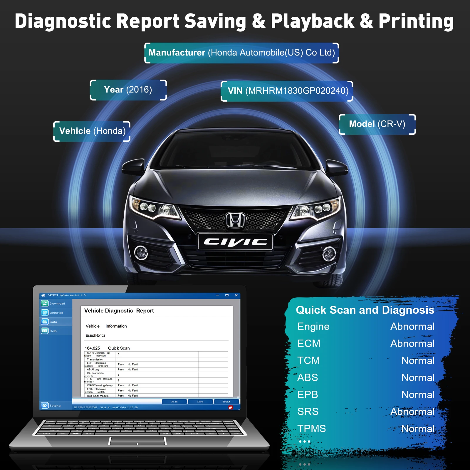 CGSULIT SC880 Herramientas Para Mecanic Escaner Automotriz Car Diagnostic Machine