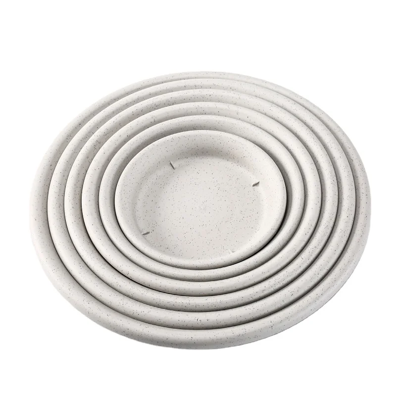 Wholesale cheap saucers round flower pot tray plastic trays for plants