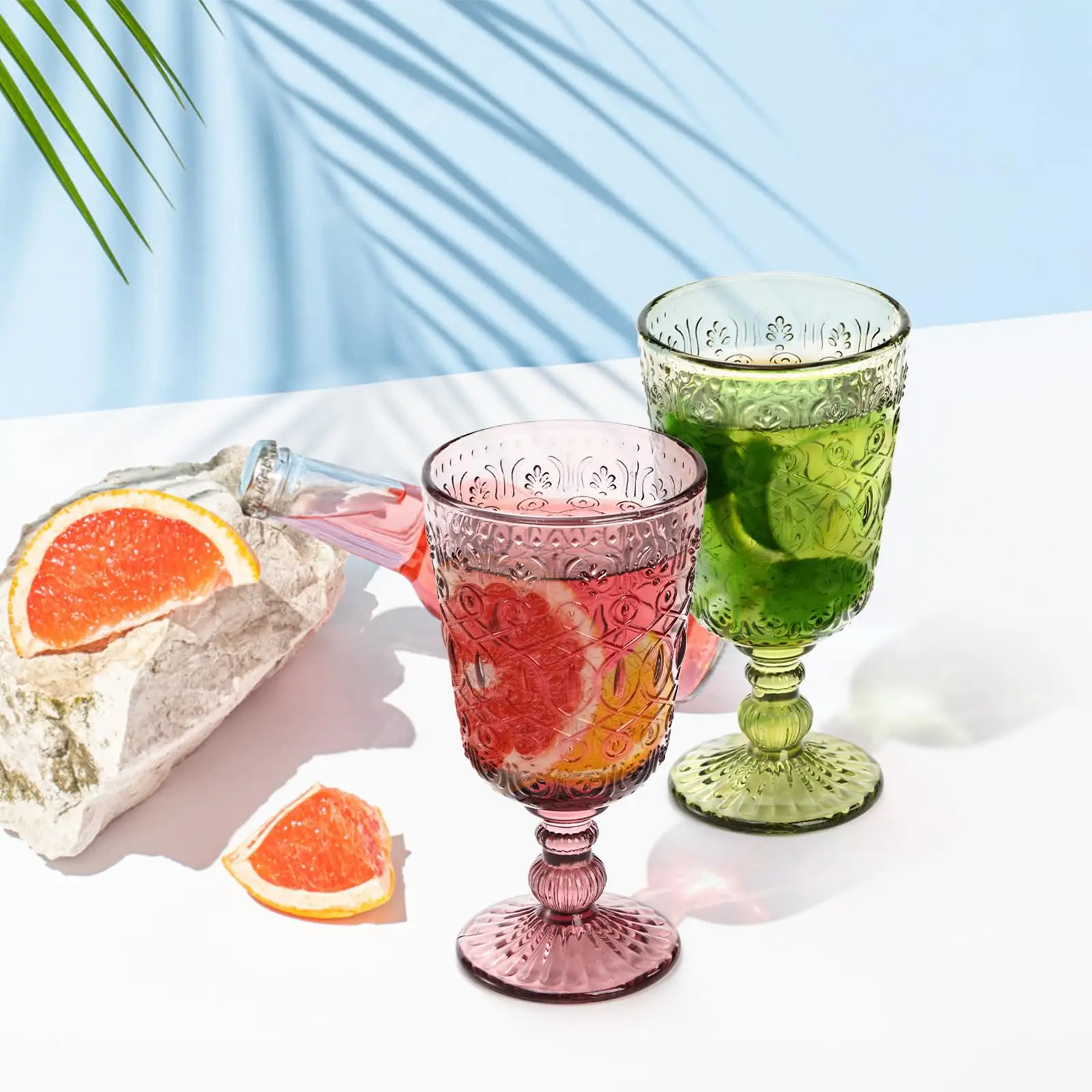 Custom Drinking Water Glasses Unique Italian Diamond Shape Champagne Flutes Wine Goblet Cup Crystal Red Wine Glass Goblet