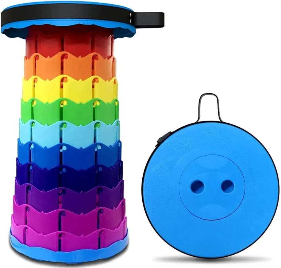 Portable Collapsible Adjustable Retractable Folding Telescopic Stool For Camping Travel Fishing BBQ Outdoor stool