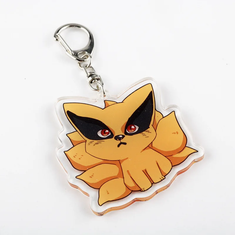 Promotional custom clear acrylic cute cartoon anime keychain