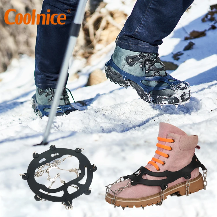 10 spikes ice snow grips ice grips cleats crampons ice cleats snow grips for boots shoes