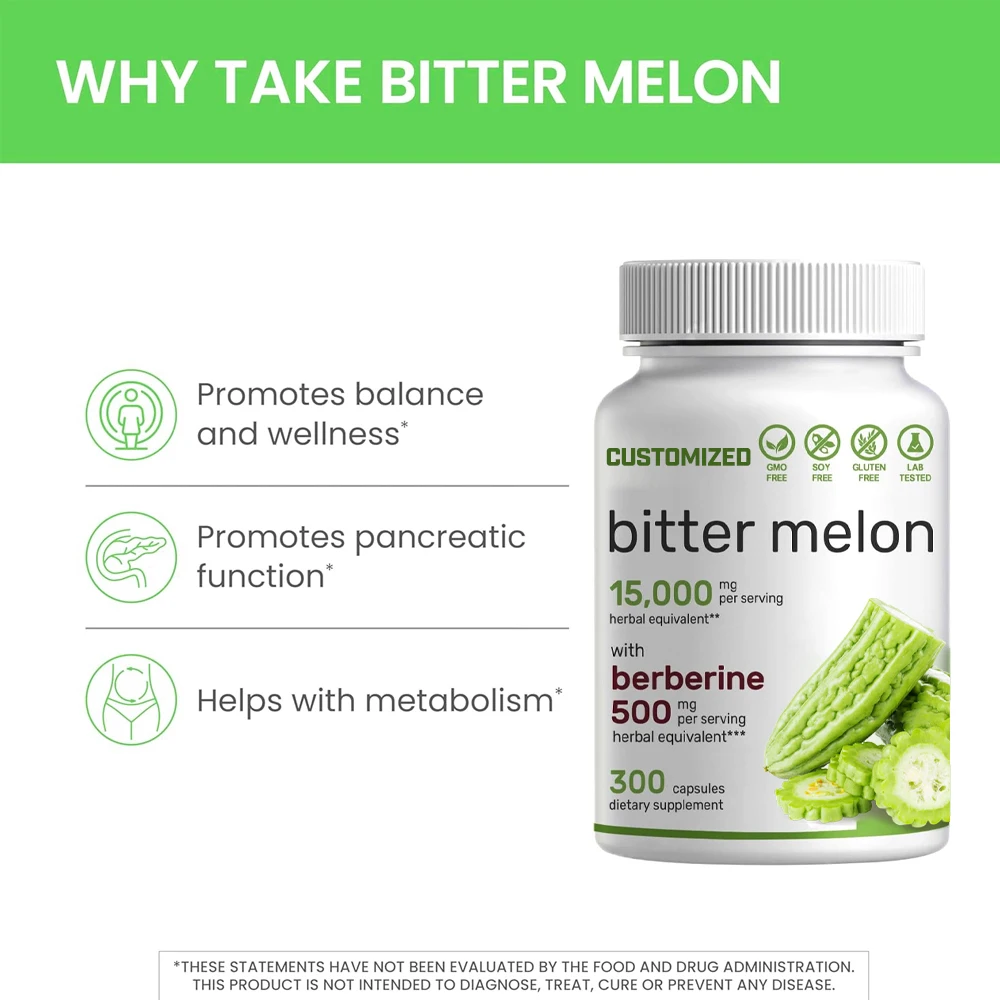 Factory Price Bitter Melon Extract Bitter Melon Capsules Momordica Charantia Capsules With Private Labeling