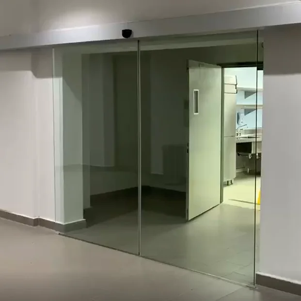 Malaysia project 2020 open 3m frameless glass automatic sliding door