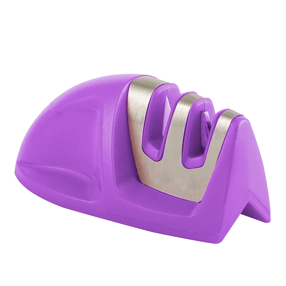 Kitchen Knife Accessories Manual Sharpening Stone Edge Grip 2-Stage Knife Sharpener kitchen gadgets Tools