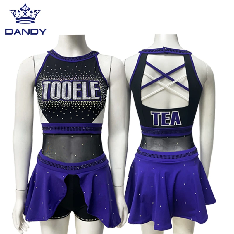 Custom customize hot sale cheerleader cheerleading uniforms long sleeve sexy cheer uniform