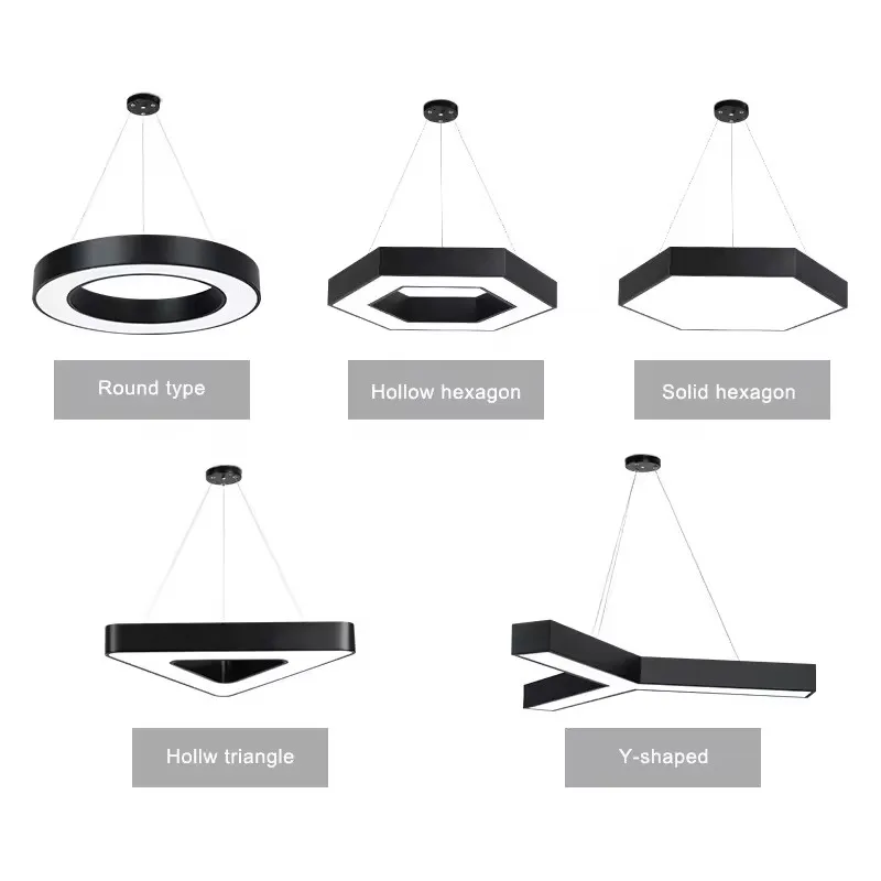 Modern RGB Y shape suspended led Light Gym Stadium wifi control smart pendant light Y-shaped Chandelier