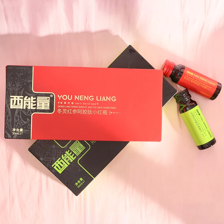 Private label natural ginseng herbal drink men energy booster supplement panax ginseng oral liquid drinks