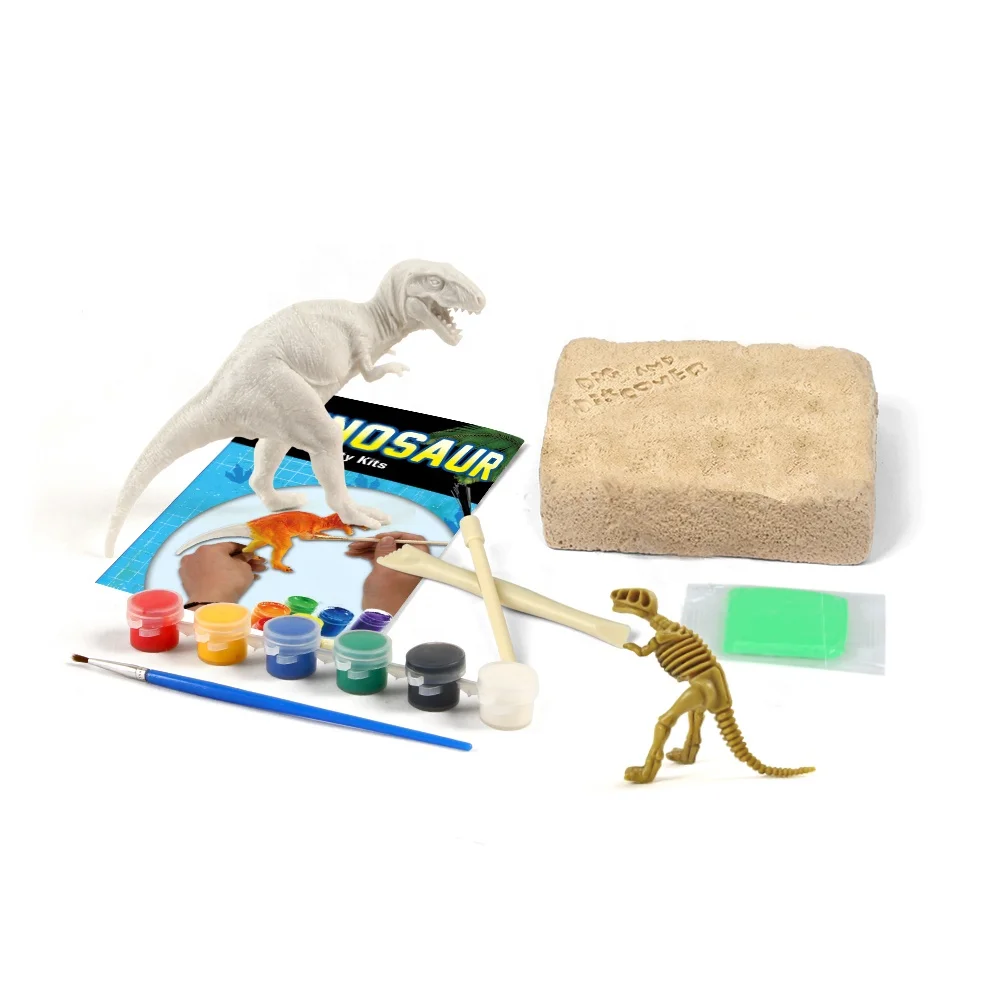 2021 Dig Out Dinosaur DIY Painting Creativity Toys Dino Excavation Kit Archaeology Science Art Craft Toy Gifts Collectable Toys
