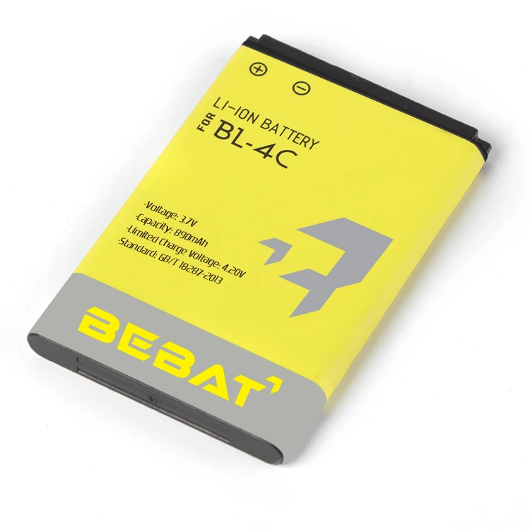 890 Mah Bl-4c Replacement Lithium Battery Rechargeable Mobile Accessories For Nokia 7370 6100 6300 6260