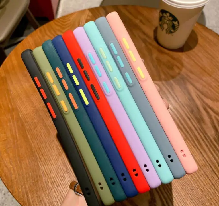 Camera Protection Shockproof Silicon Phone Case For Samsung S10 S20 S21 Plus Note 20 Ultra A12 A21S A51 A52 A71 A72 Bumper Cover