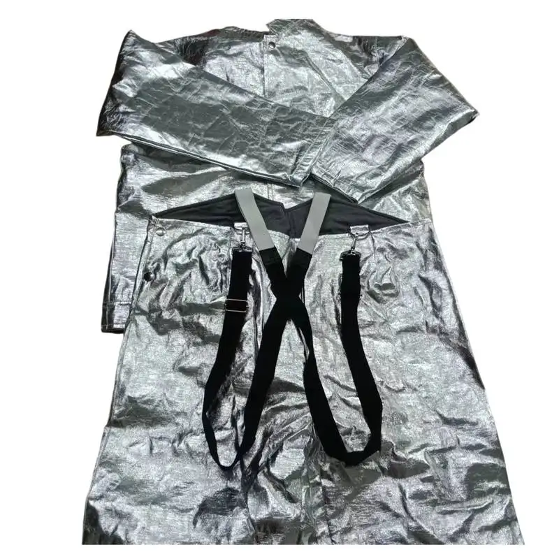 1000 Degrees Aluminized Anti Fire Heat Insulation Resistance Suits Fire Fighting Protective Suits