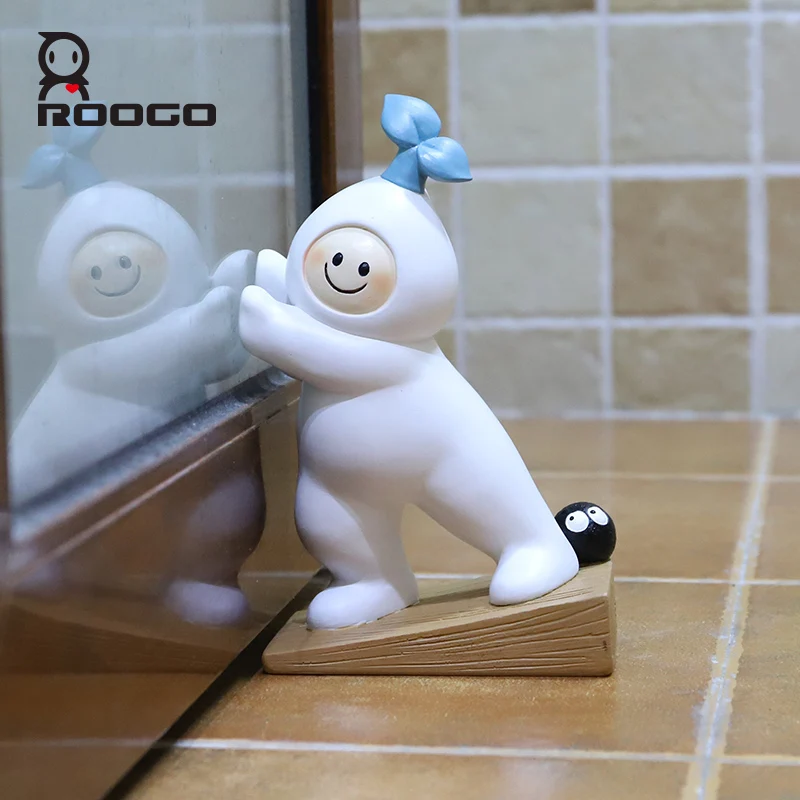 Roogo Hot Sale Mr Bu Door Stopper Bookend Resin Home Decoration Crafts Cute Type Ornaments Present For Friends