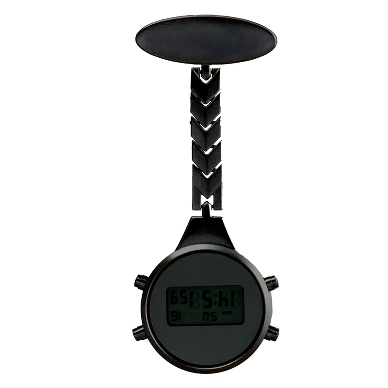 Electronic digital display nurse watch pocket watch wholesale metal lettering medical chest watch stopwatch alarm student pocket