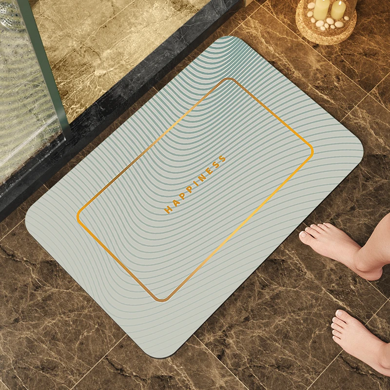 2024 Bohanson Fast Drying Anti Slip Custom Logo Print Multipurpose Design Home Absorbent Bath Mat