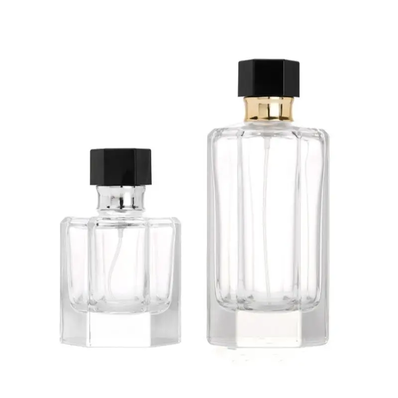 Wholesale 50ml Hexagon Perfume Spray Bottle Luxury Perfume Bottle In Stock